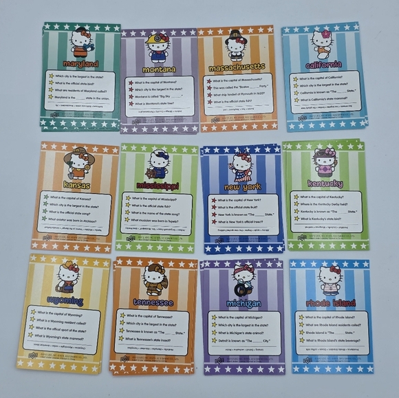 Sanrio Hello Kitty America The Beautiful State Card Upper Deck Trading Cards - Picture 3 of 4